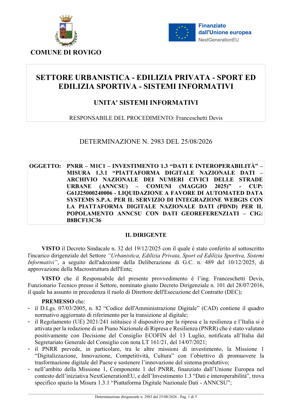 Pagina 1 del documento