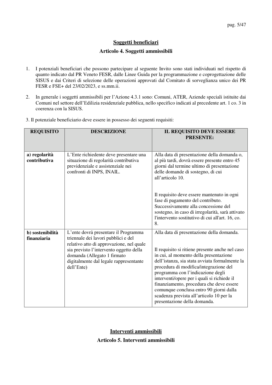 Pagina 5 del documento