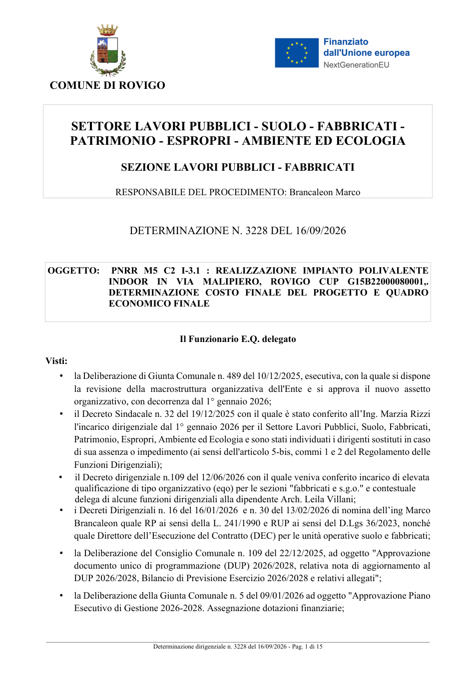 Pagina 1 del documento