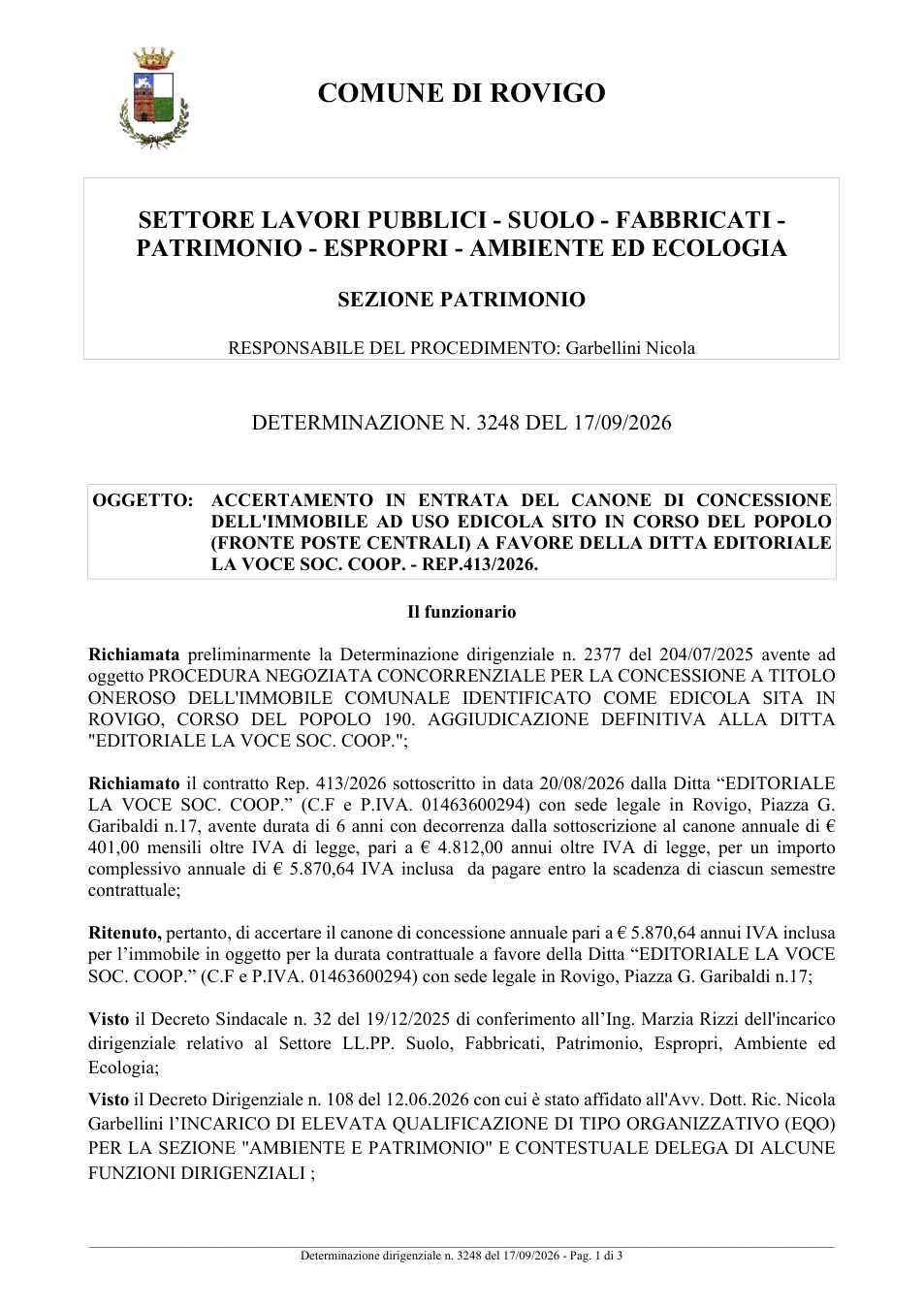 Pagina 1 del documento