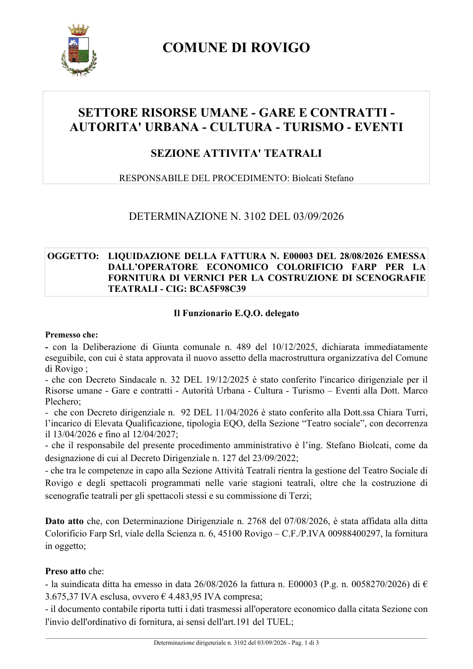 Pagina 1 del documento