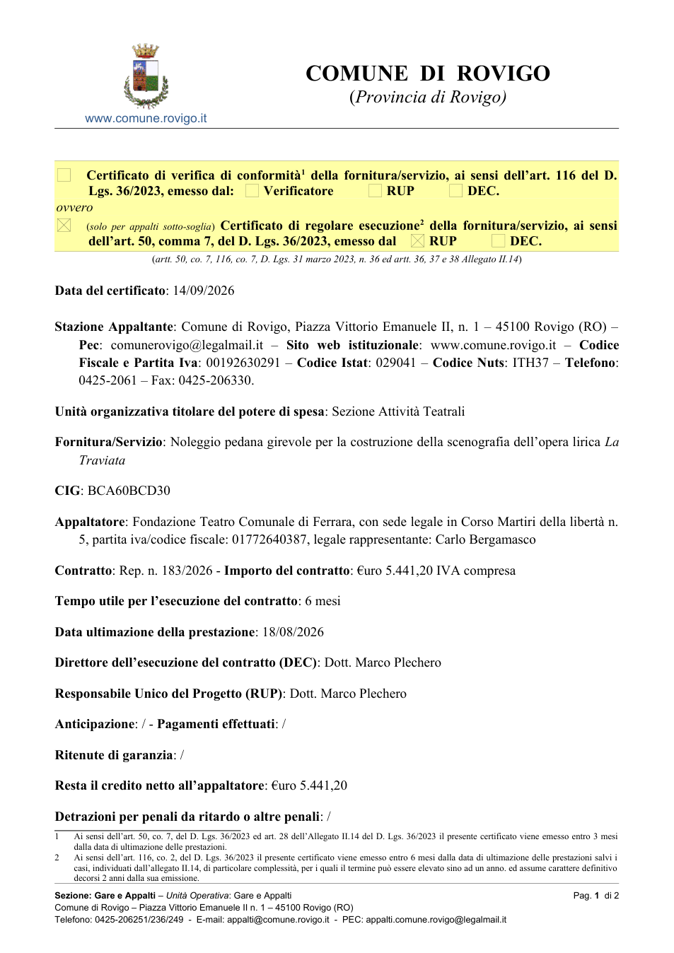Pagina 1 del documento