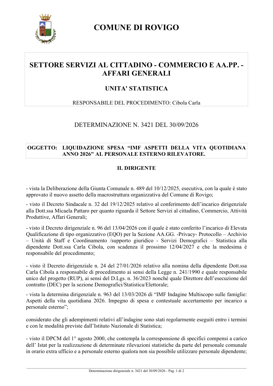 Pagina 1 del documento