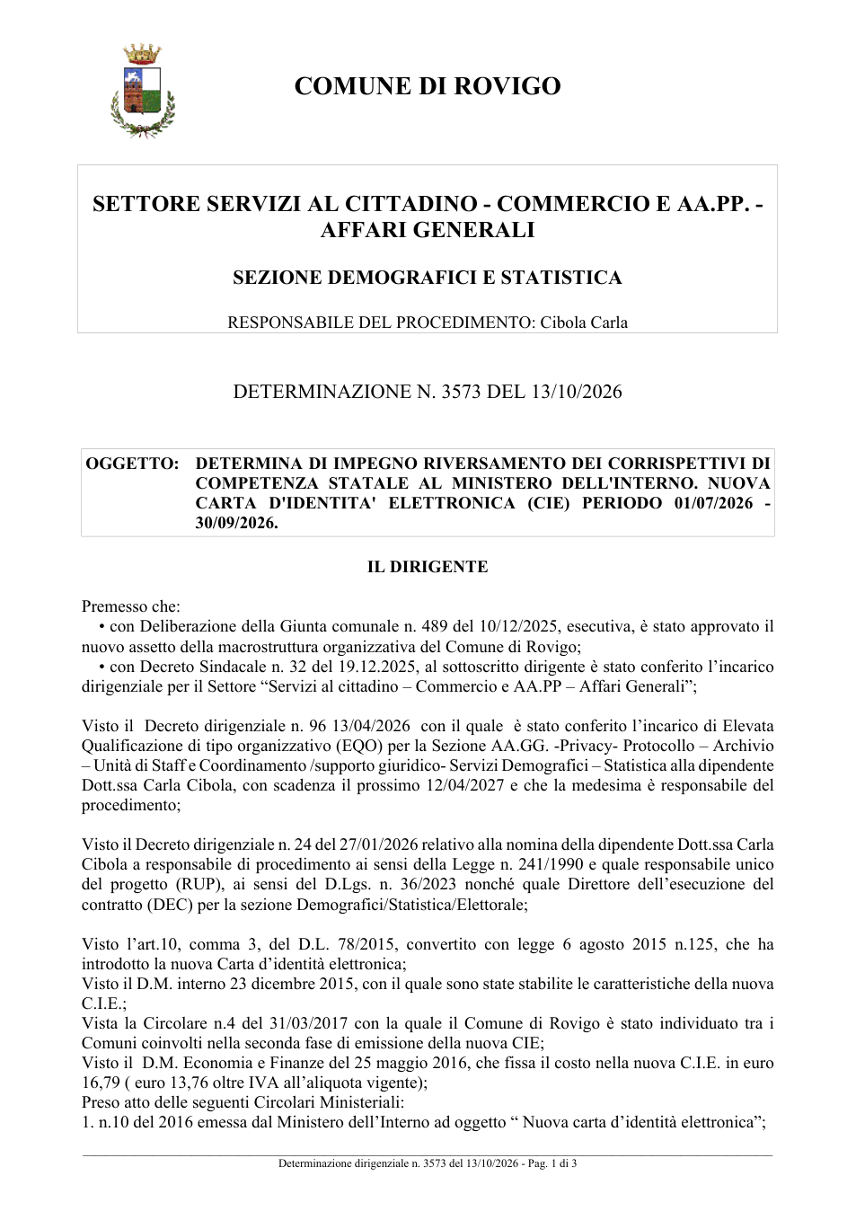 Pagina 1 del documento