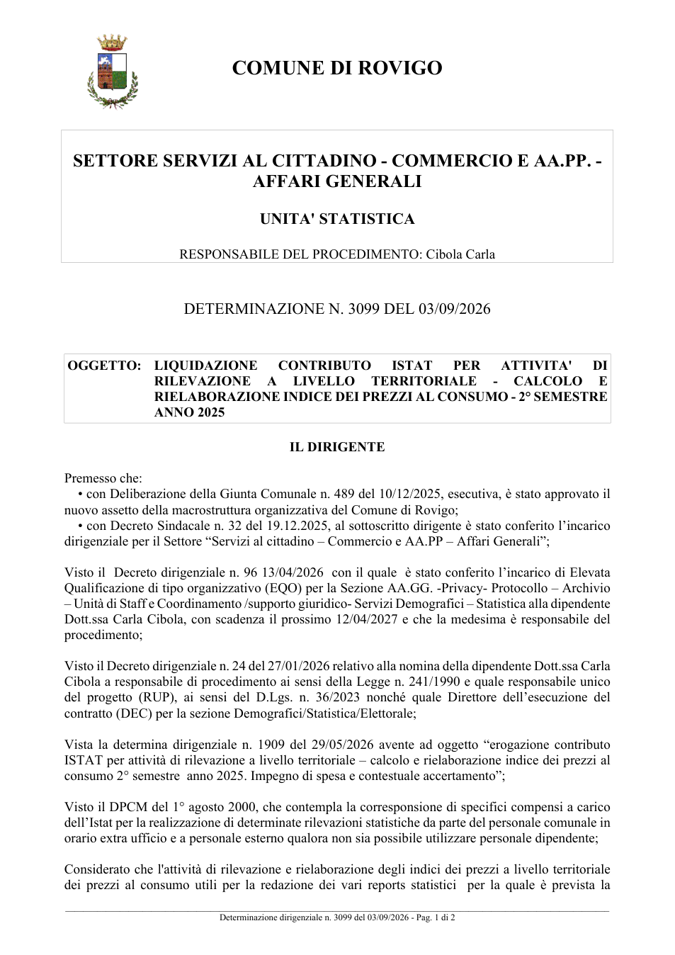 Pagina 1 del documento