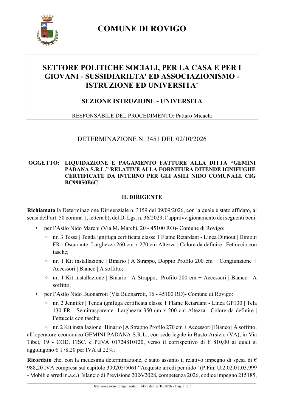 Pagina 1 del documento