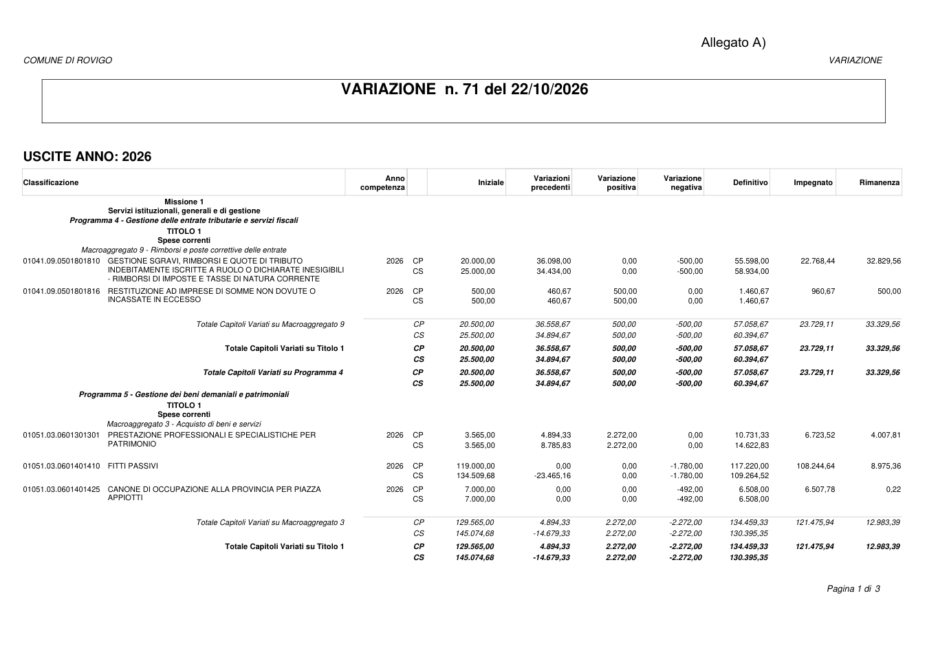 Pagina 1 del documento