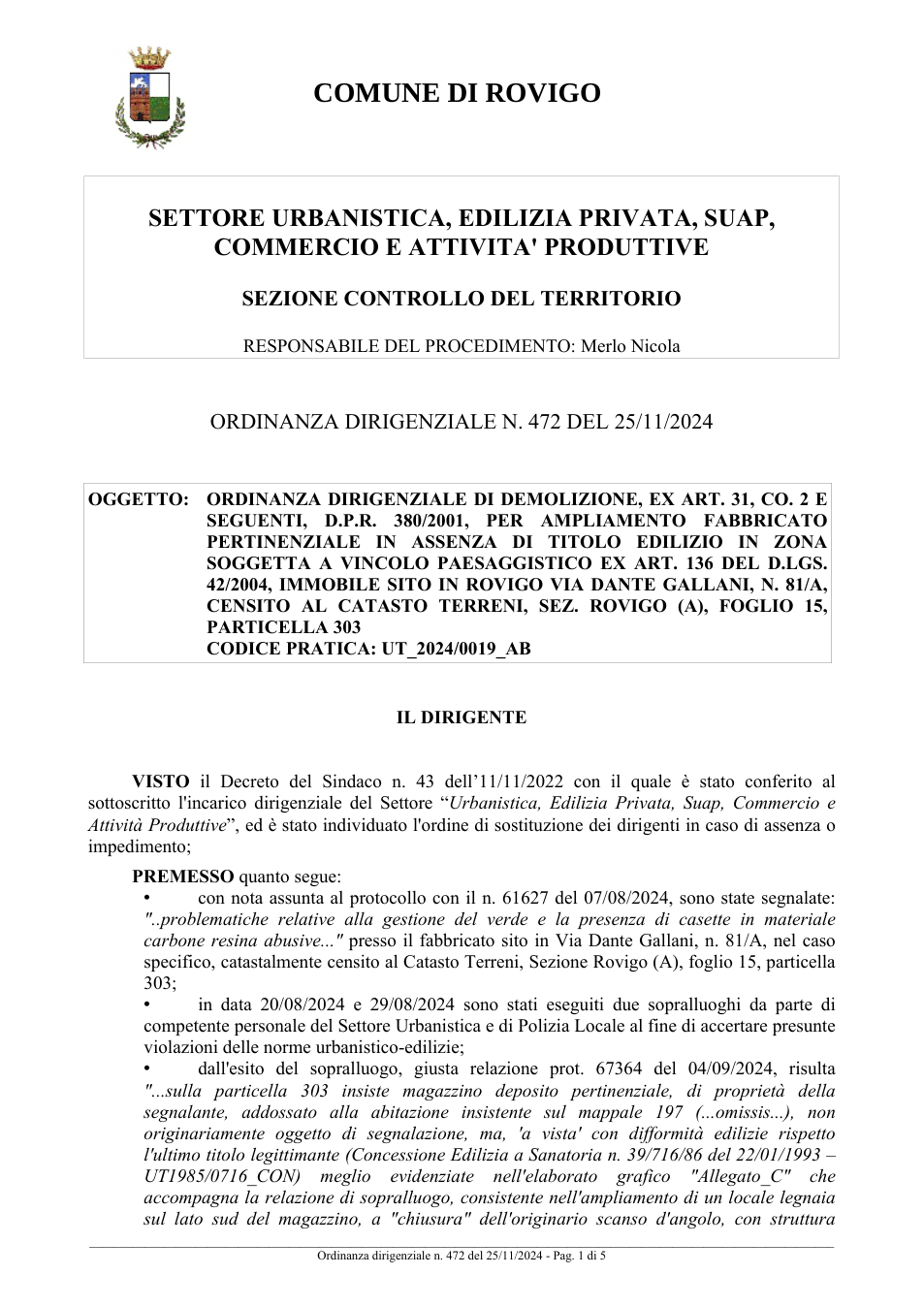 Pagina 1 del documento