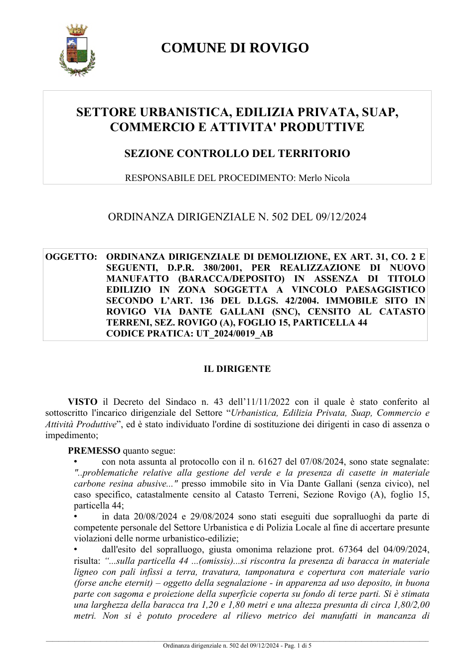 Pagina 1 del documento