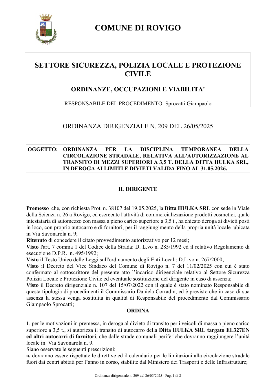 Pagina 1 del documento