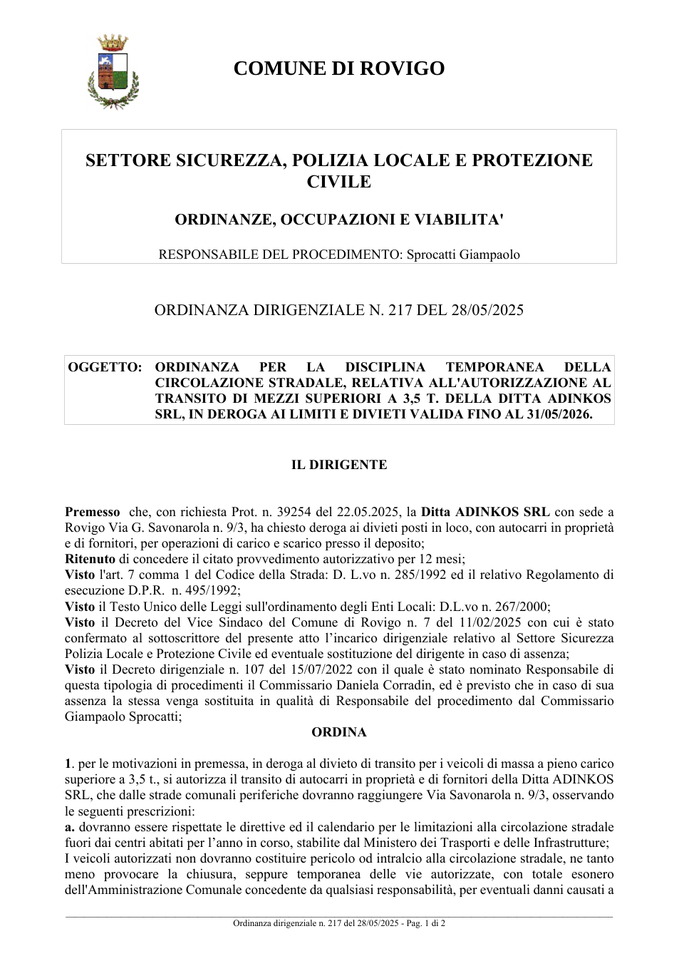 Pagina 1 del documento