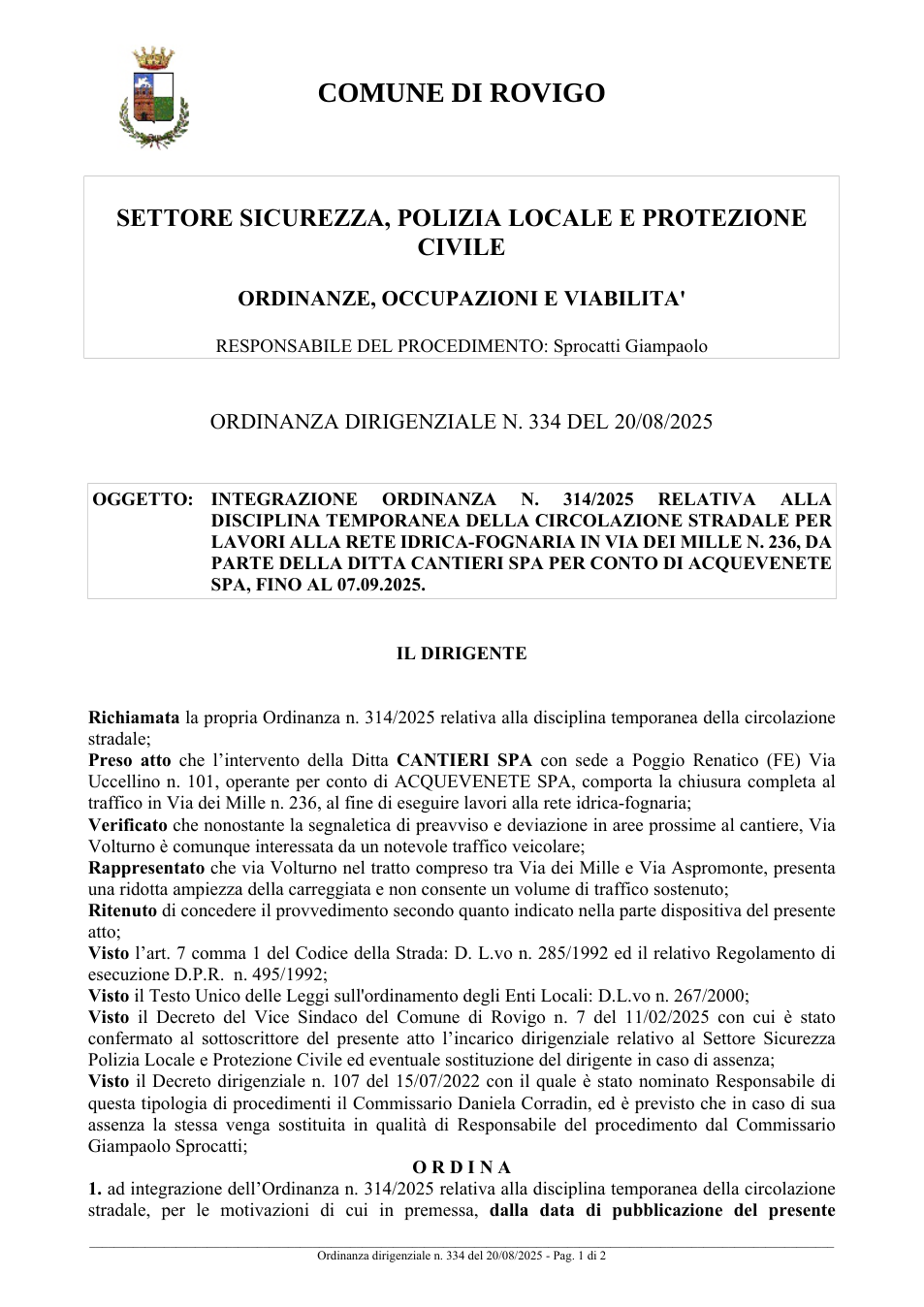 Pagina 1 del documento