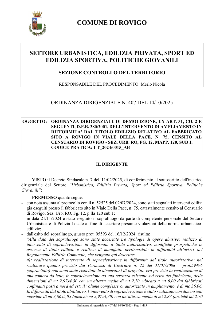 Pagina 1 del documento
