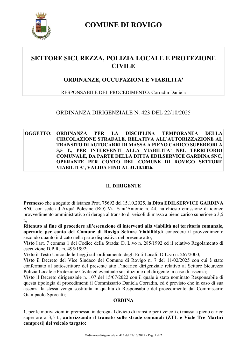 Pagina 1 del documento