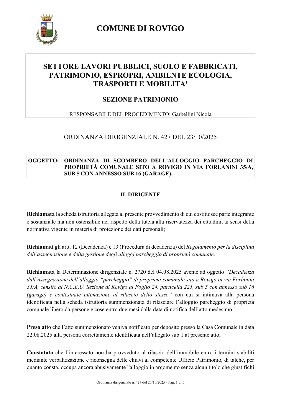 Pagina 1 del documento