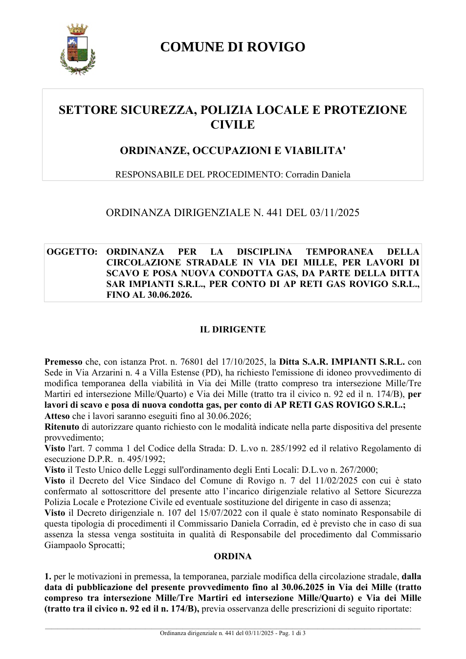 Pagina 1 del documento