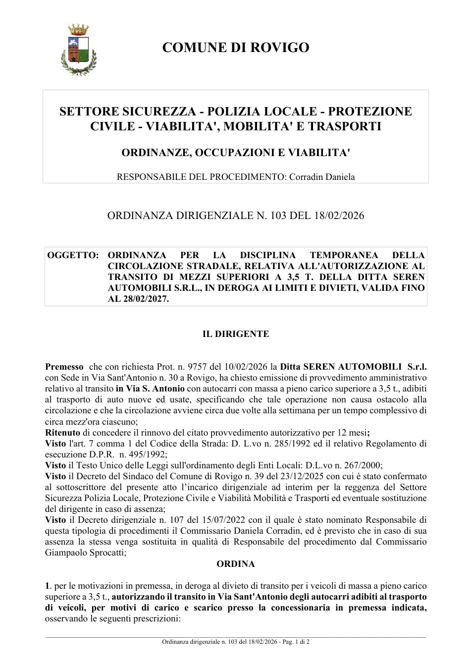 Pagina 1 del documento