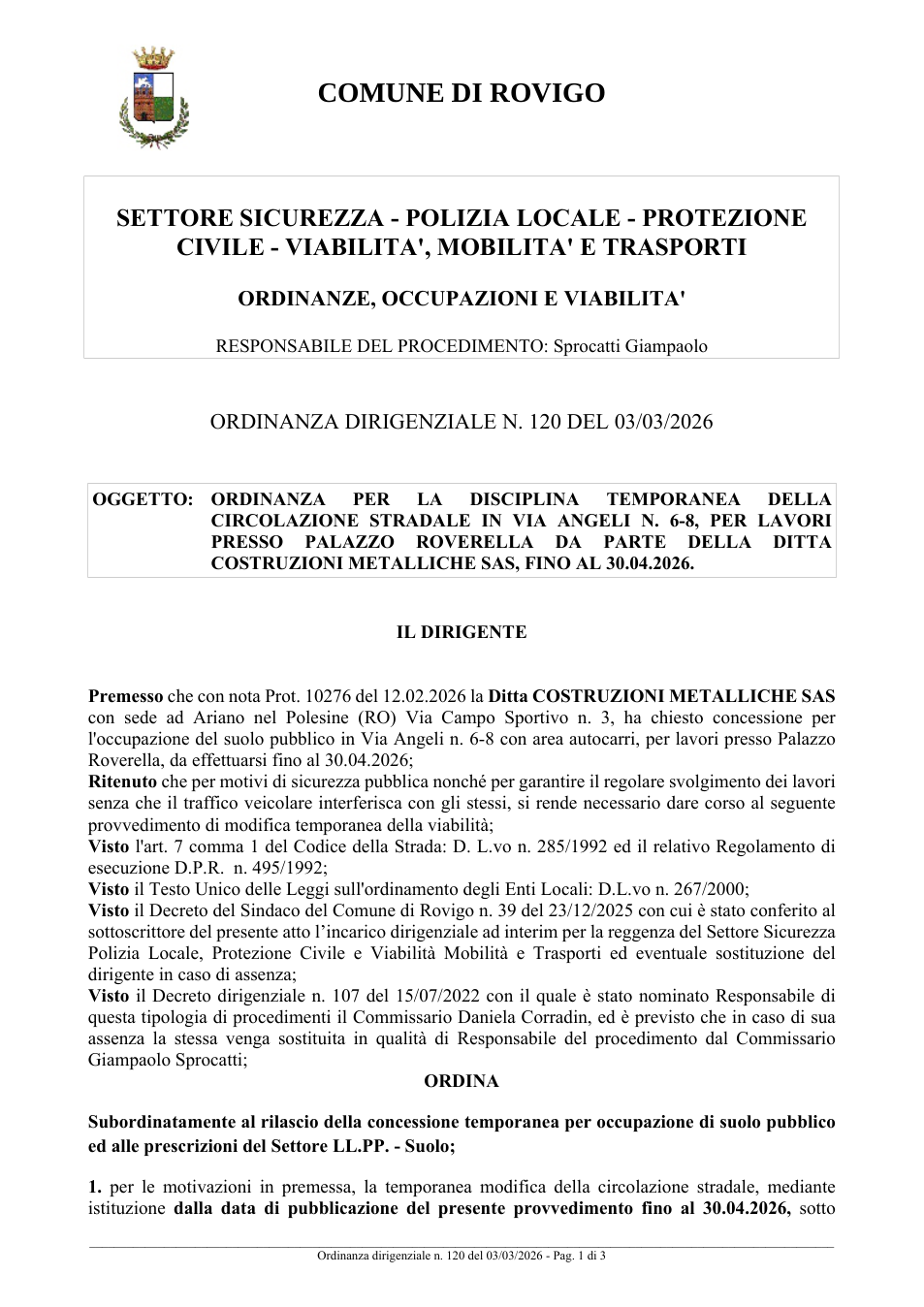 Pagina 1 del documento