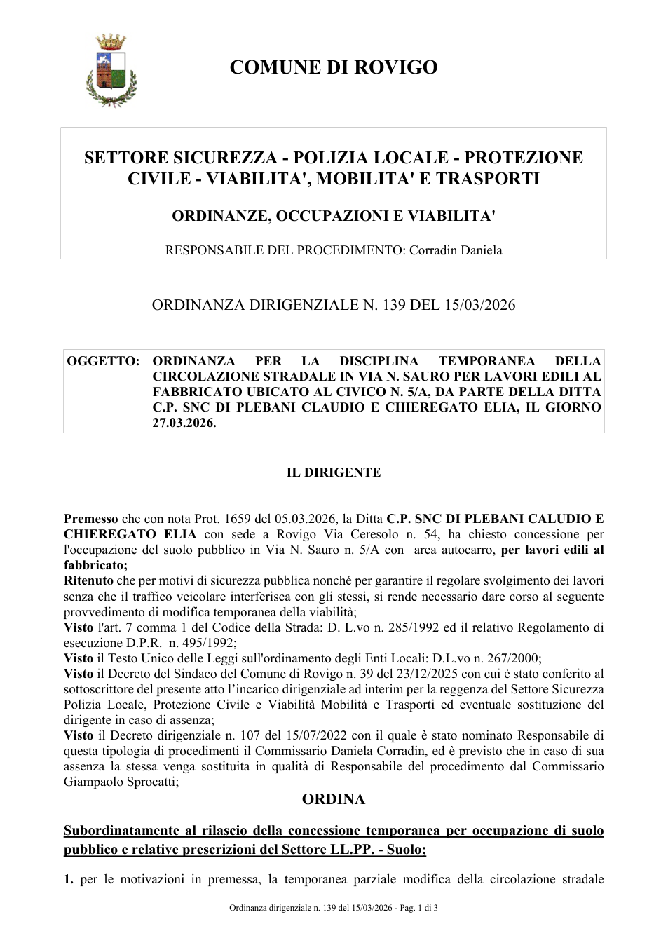 Pagina 1 del documento