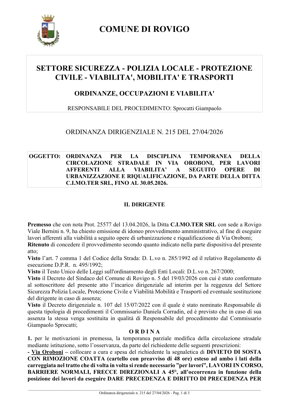 Pagina 1 del documento