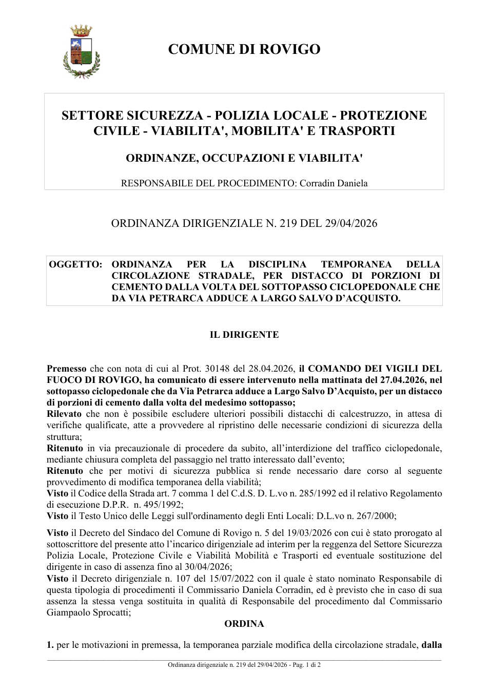 Pagina 1 del documento