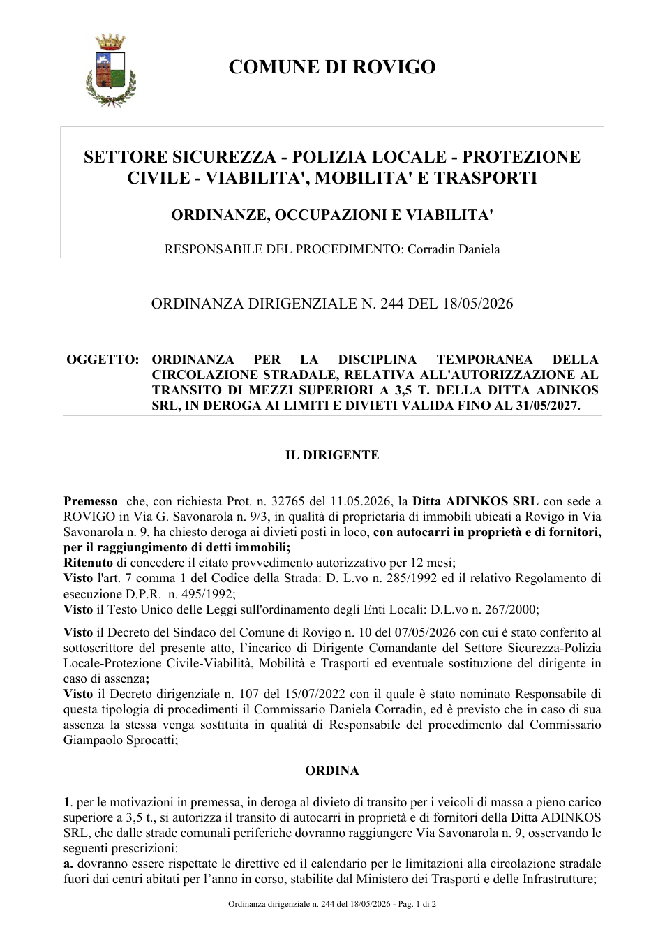 Pagina 1 del documento
