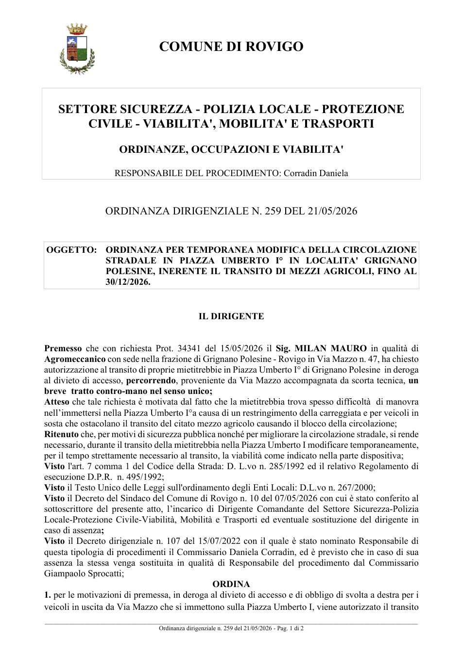 Pagina 1 del documento