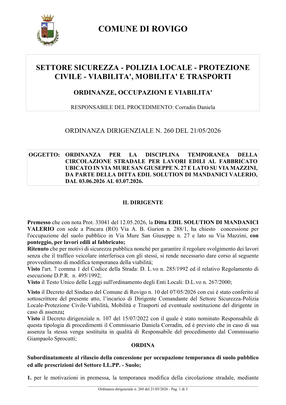 Pagina 1 del documento