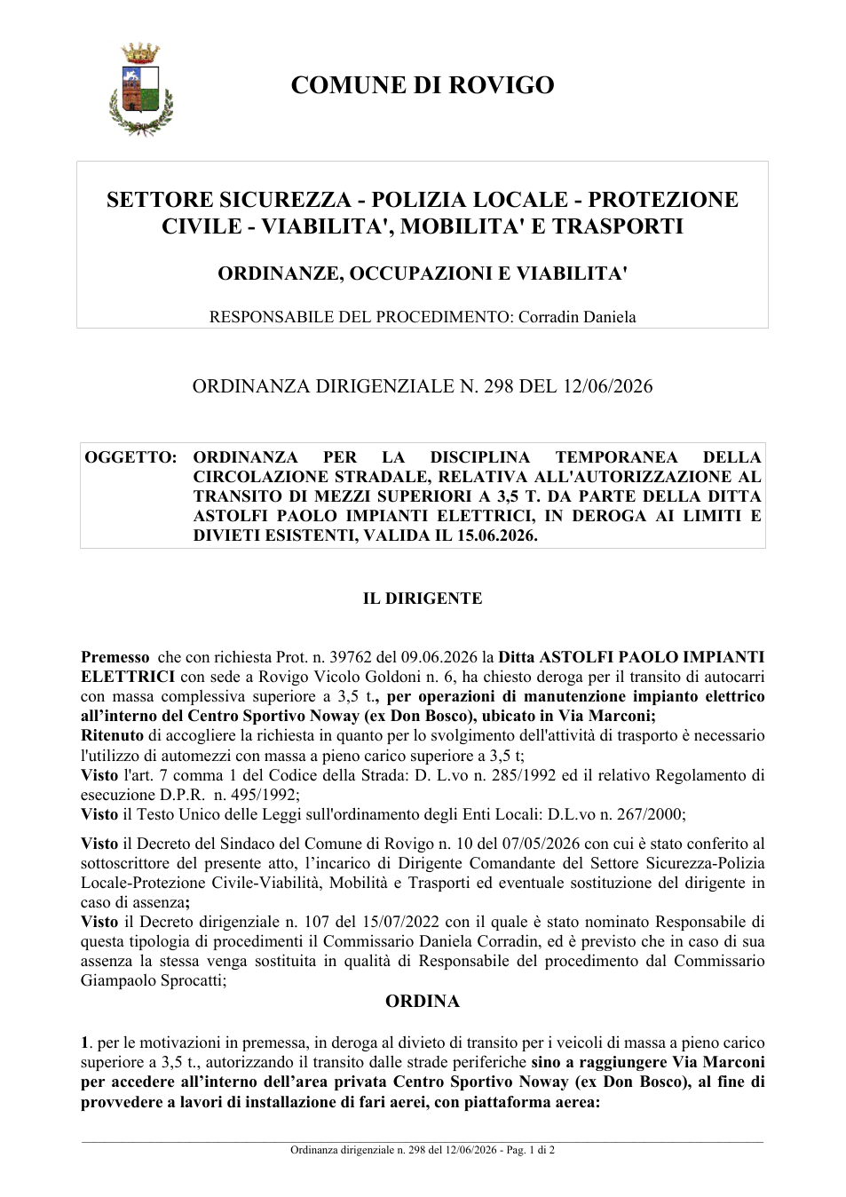 Pagina 1 del documento