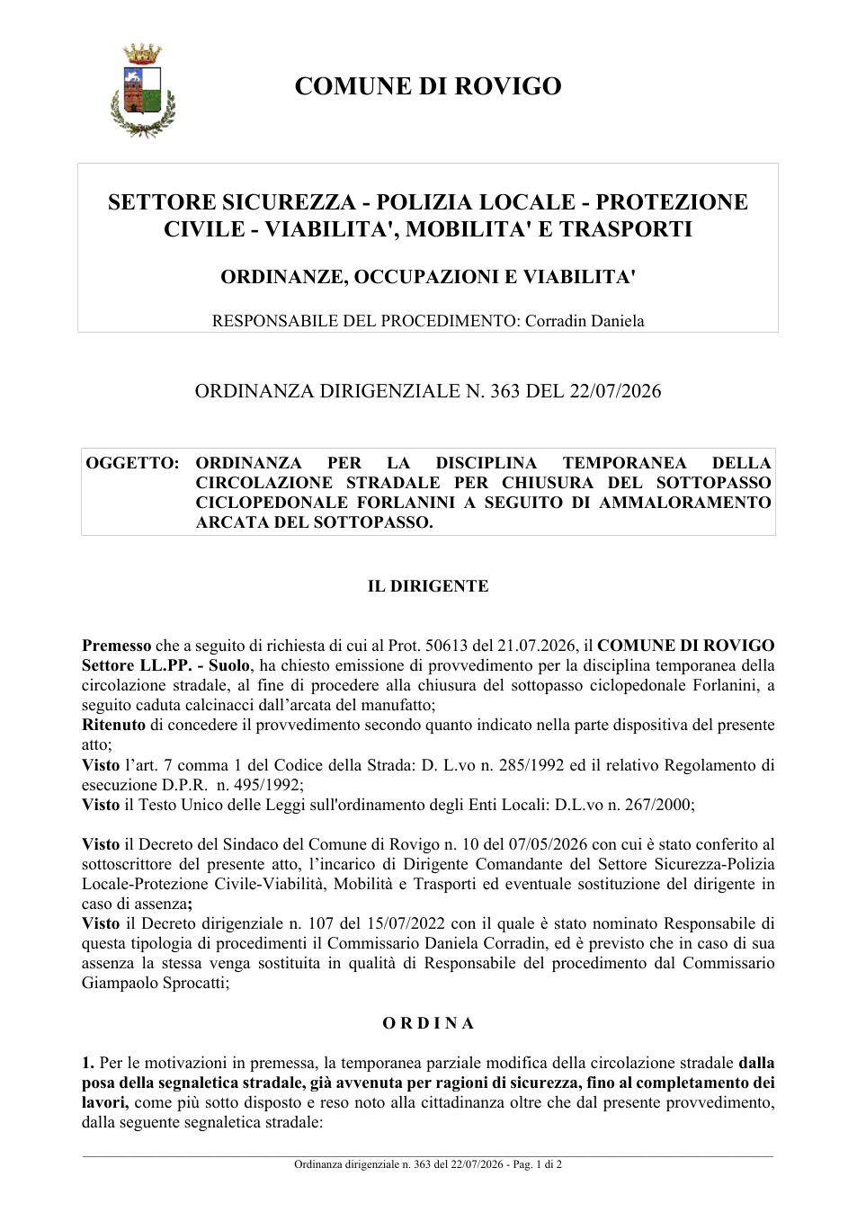 Pagina 1 del documento