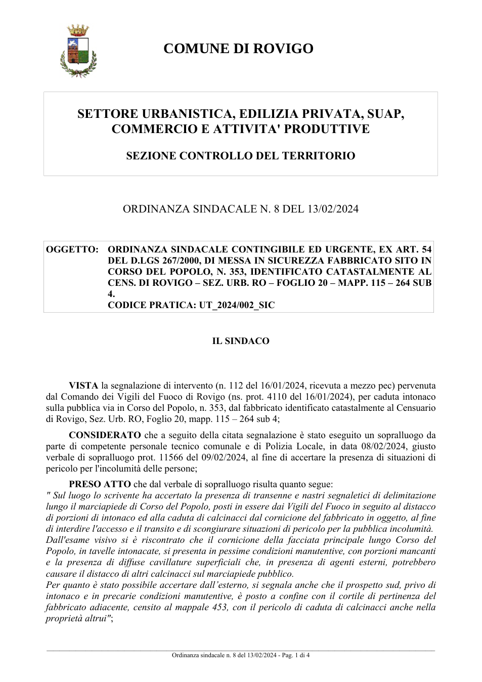 Pagina 1 del documento