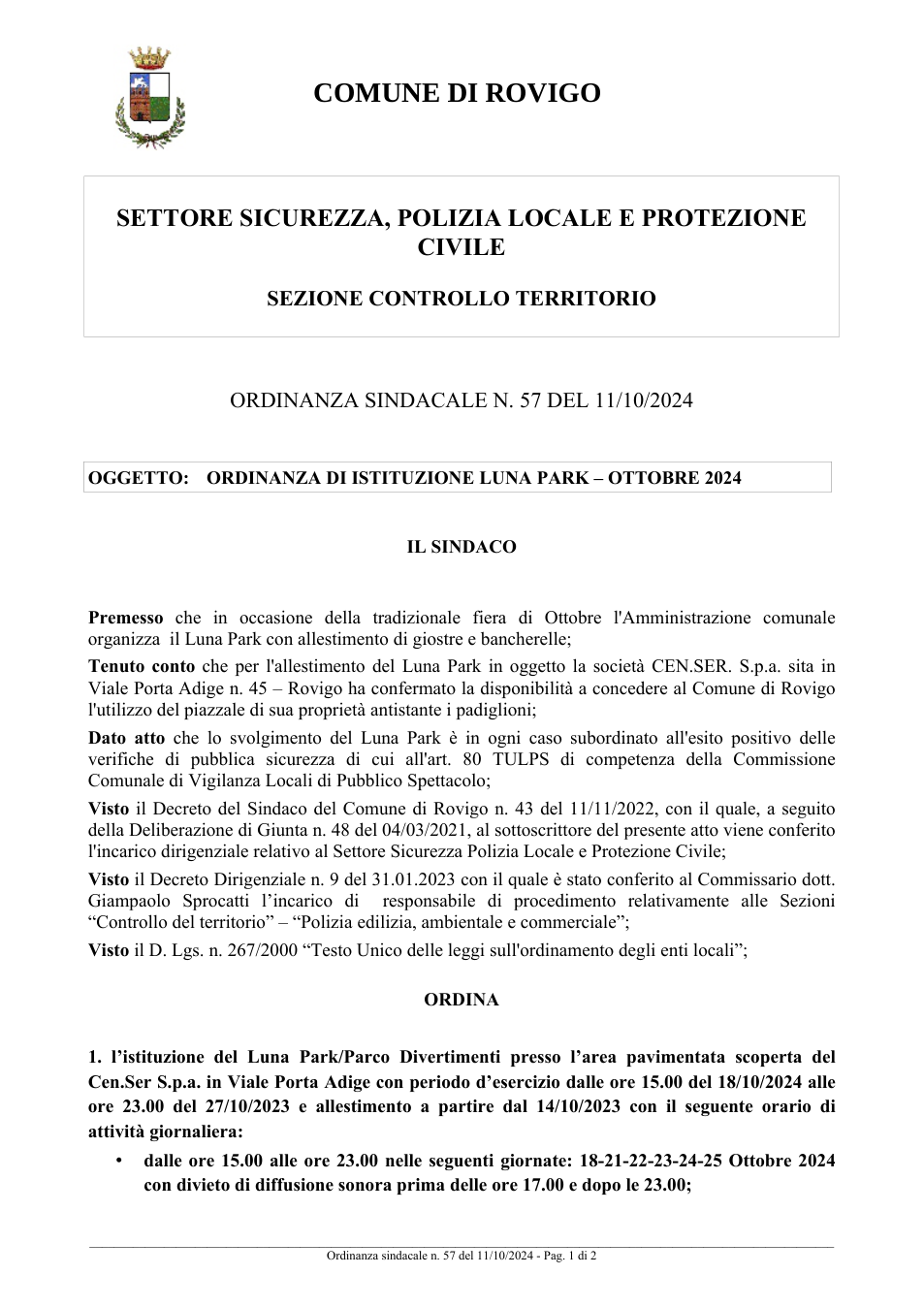 Pagina 1 del documento