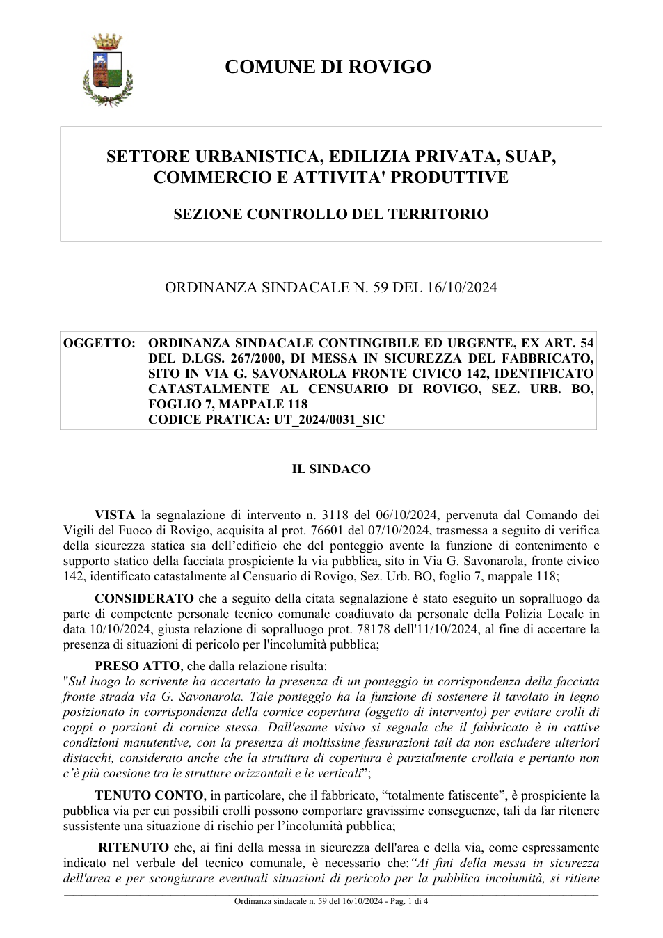 Pagina 1 del documento