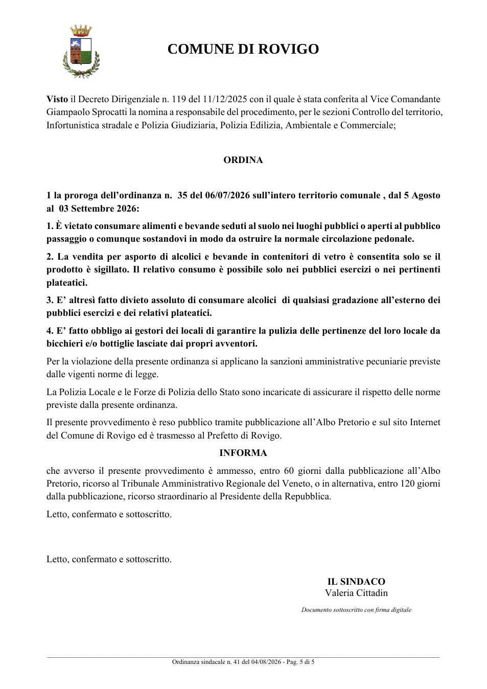 Pagina 5 del documento