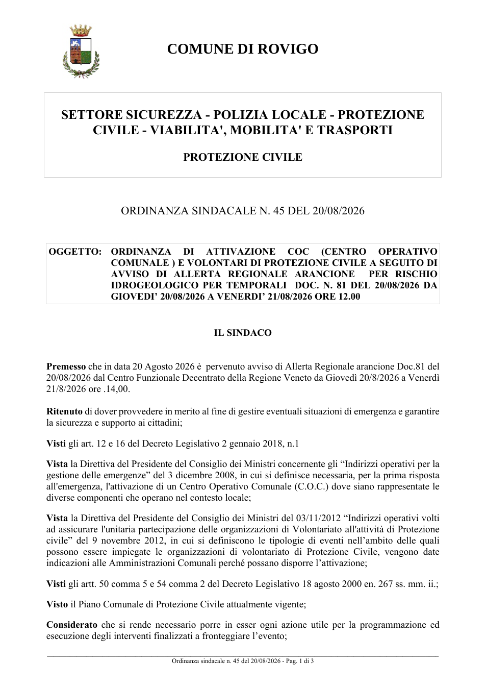 Pagina 1 del documento