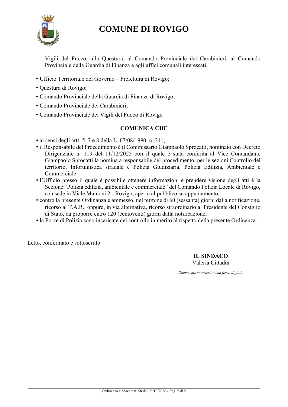 Pagina 5 del documento