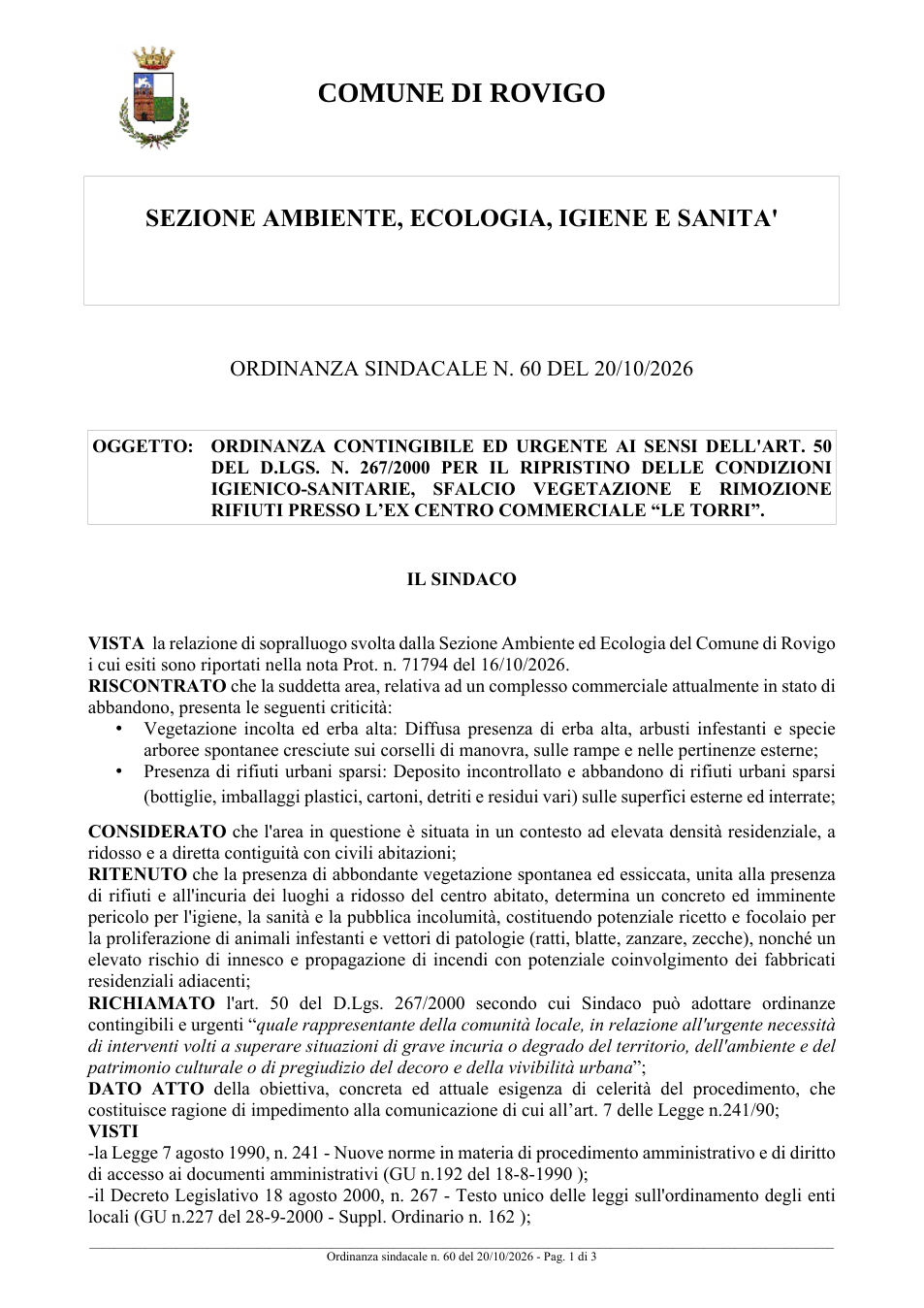 Pagina 1 del documento