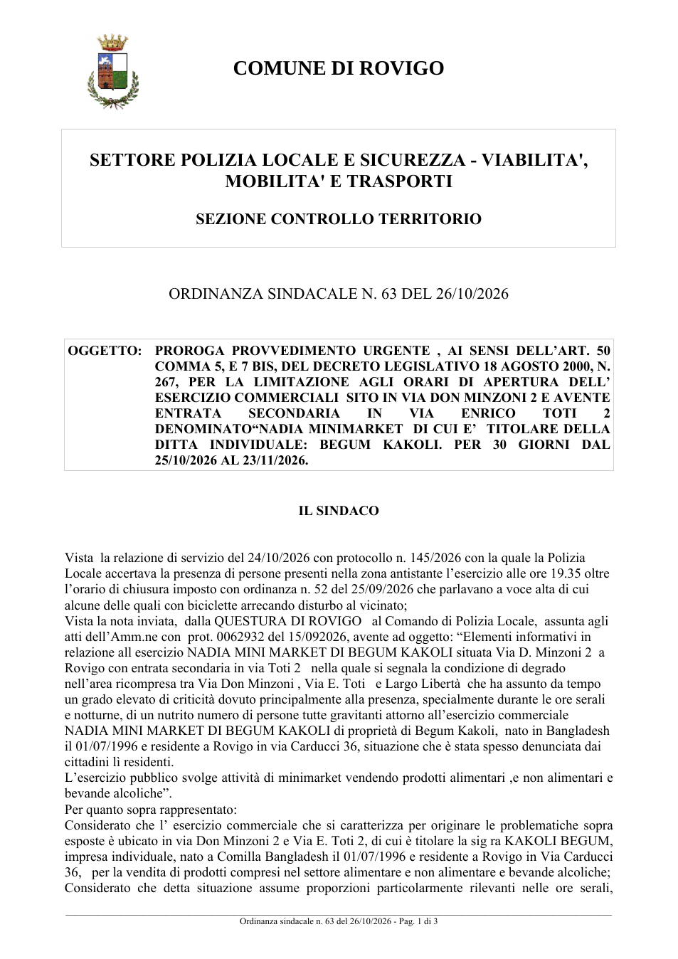 Pagina 1 del documento