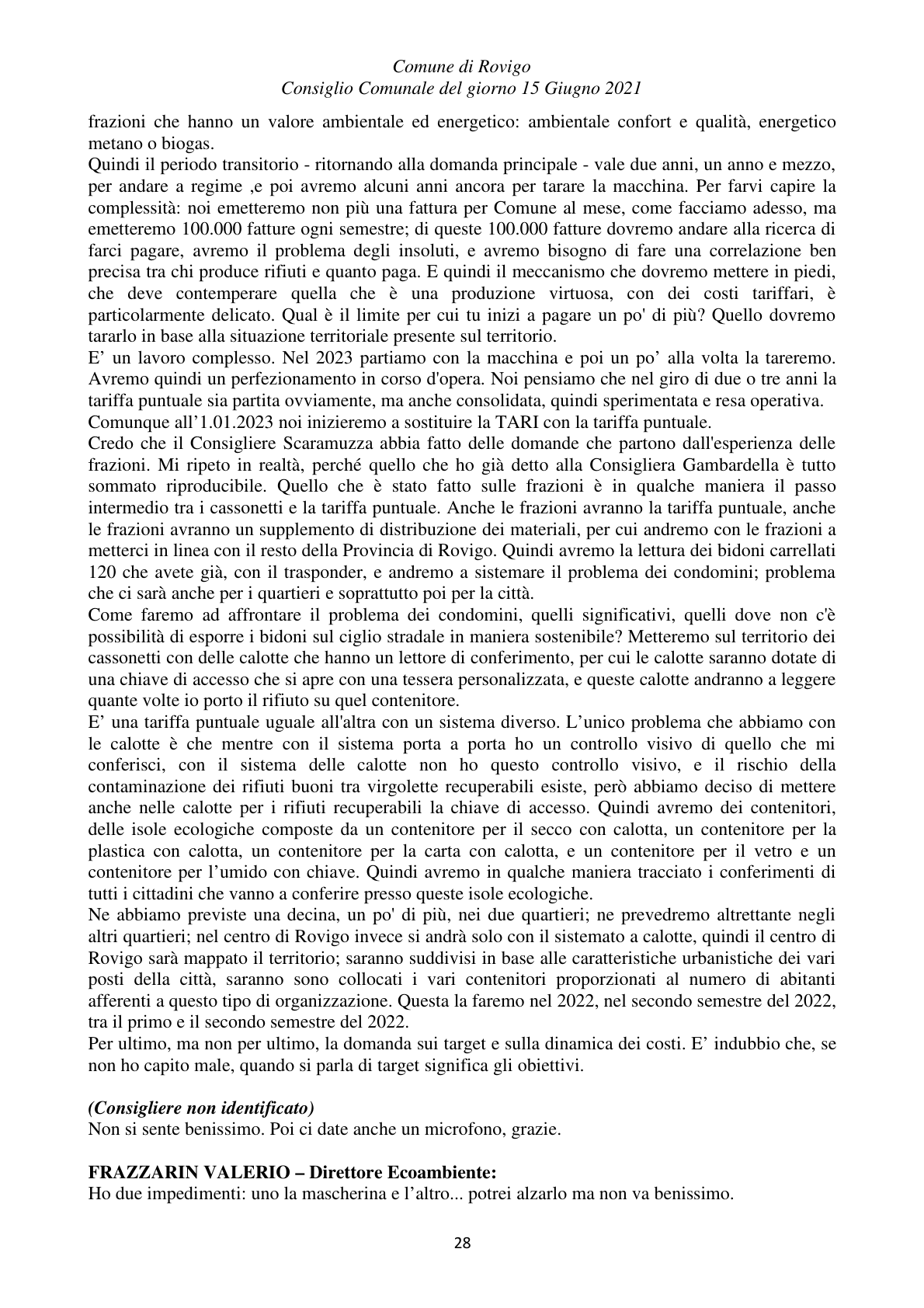 Pagina 28 del verbale