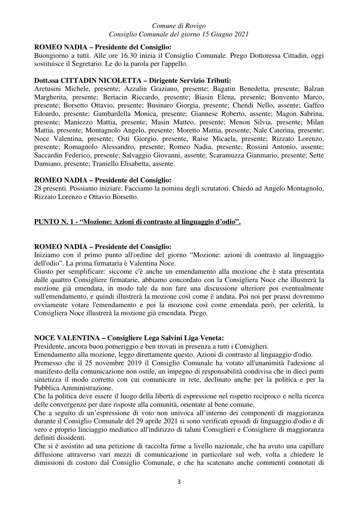 Pagina 3 del verbale