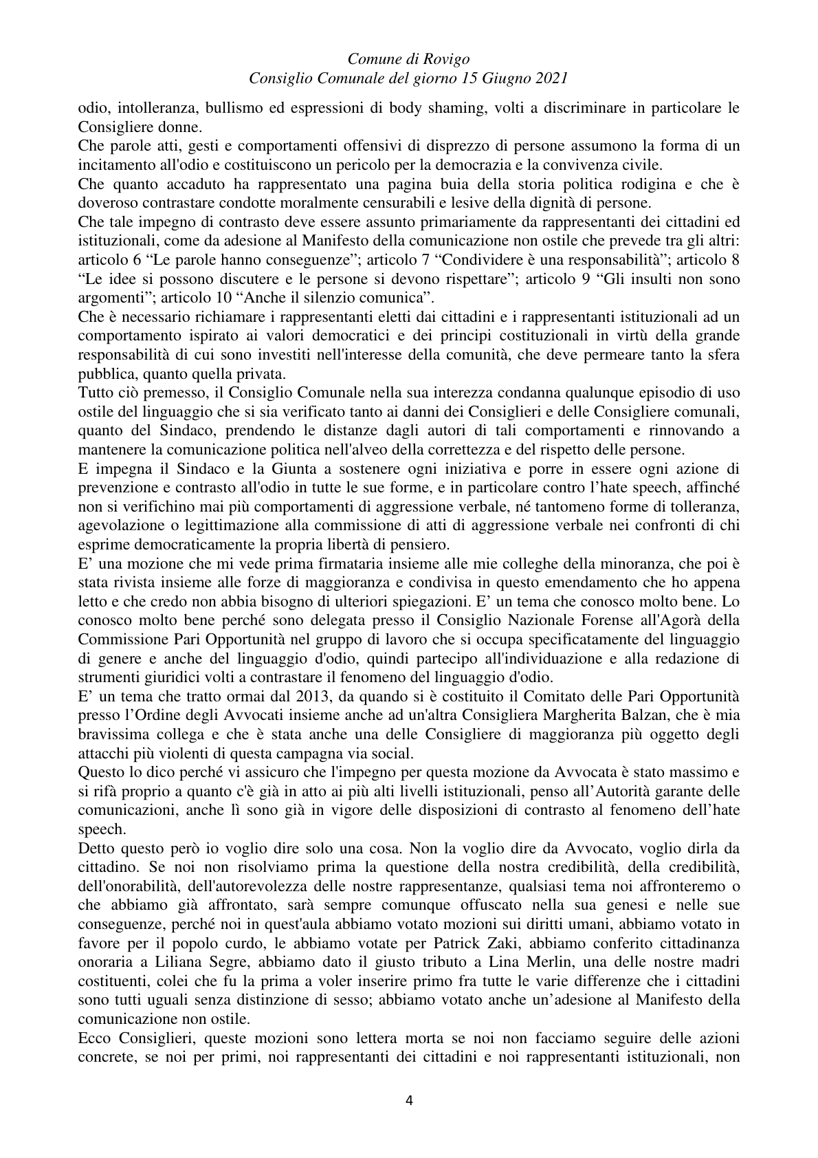 Pagina 4 del verbale