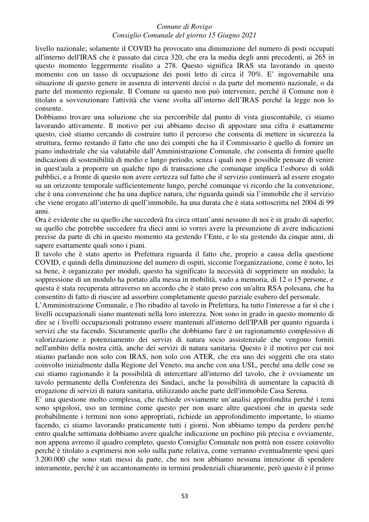 Pagina 53 del verbale