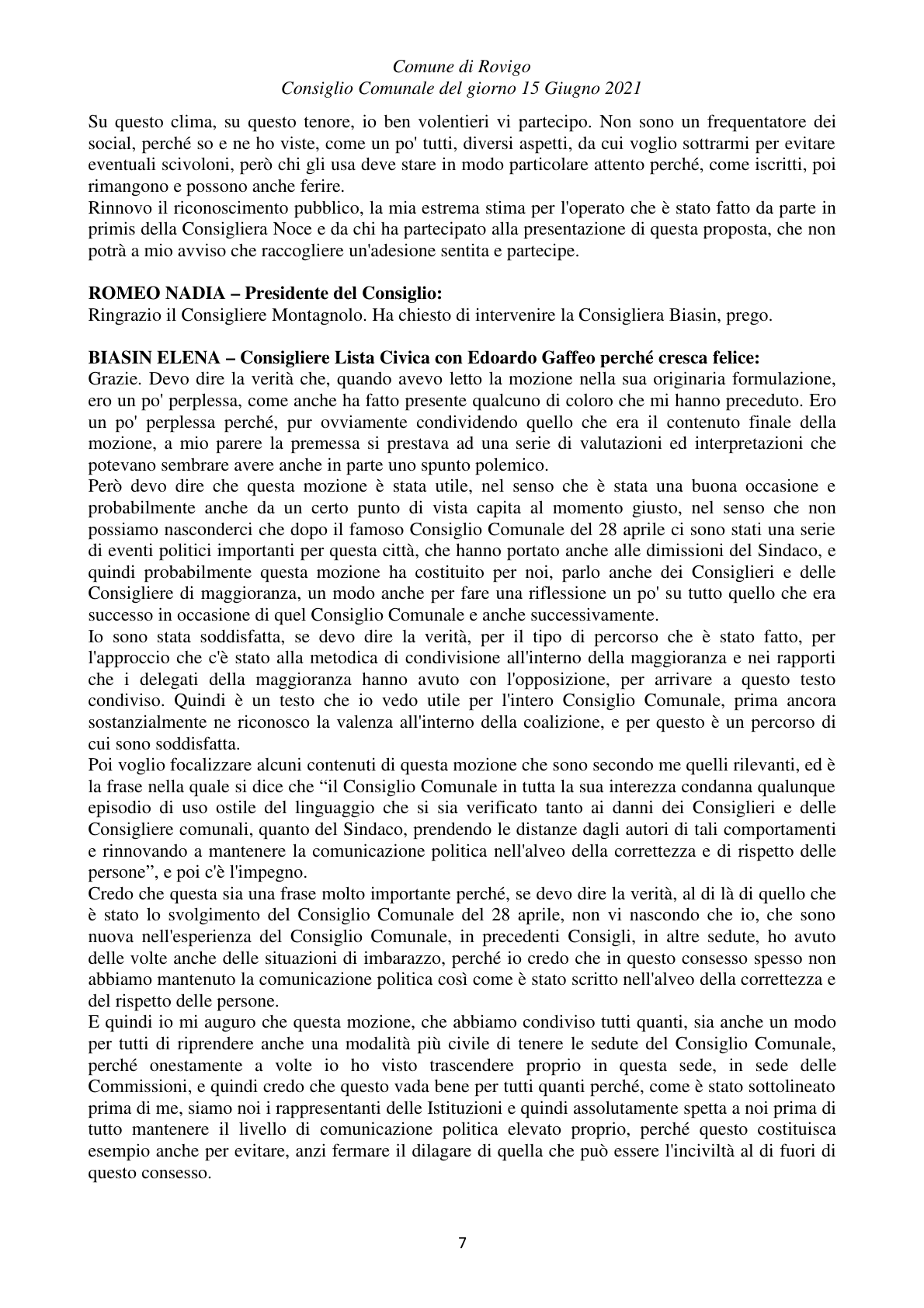 Pagina 7 del verbale
