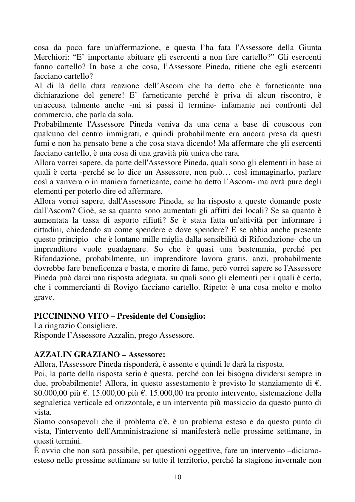 Pagina 10 del verbale