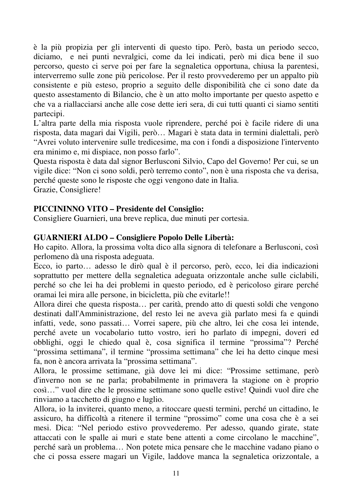 Pagina 11 del verbale