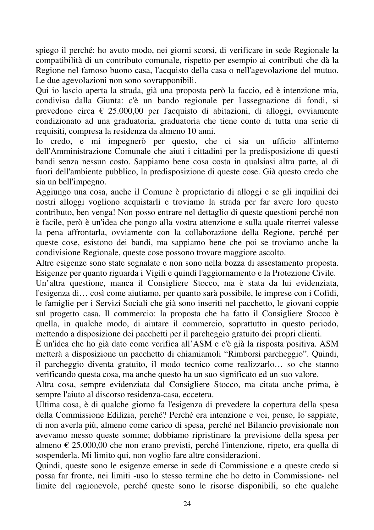 Pagina 24 del verbale