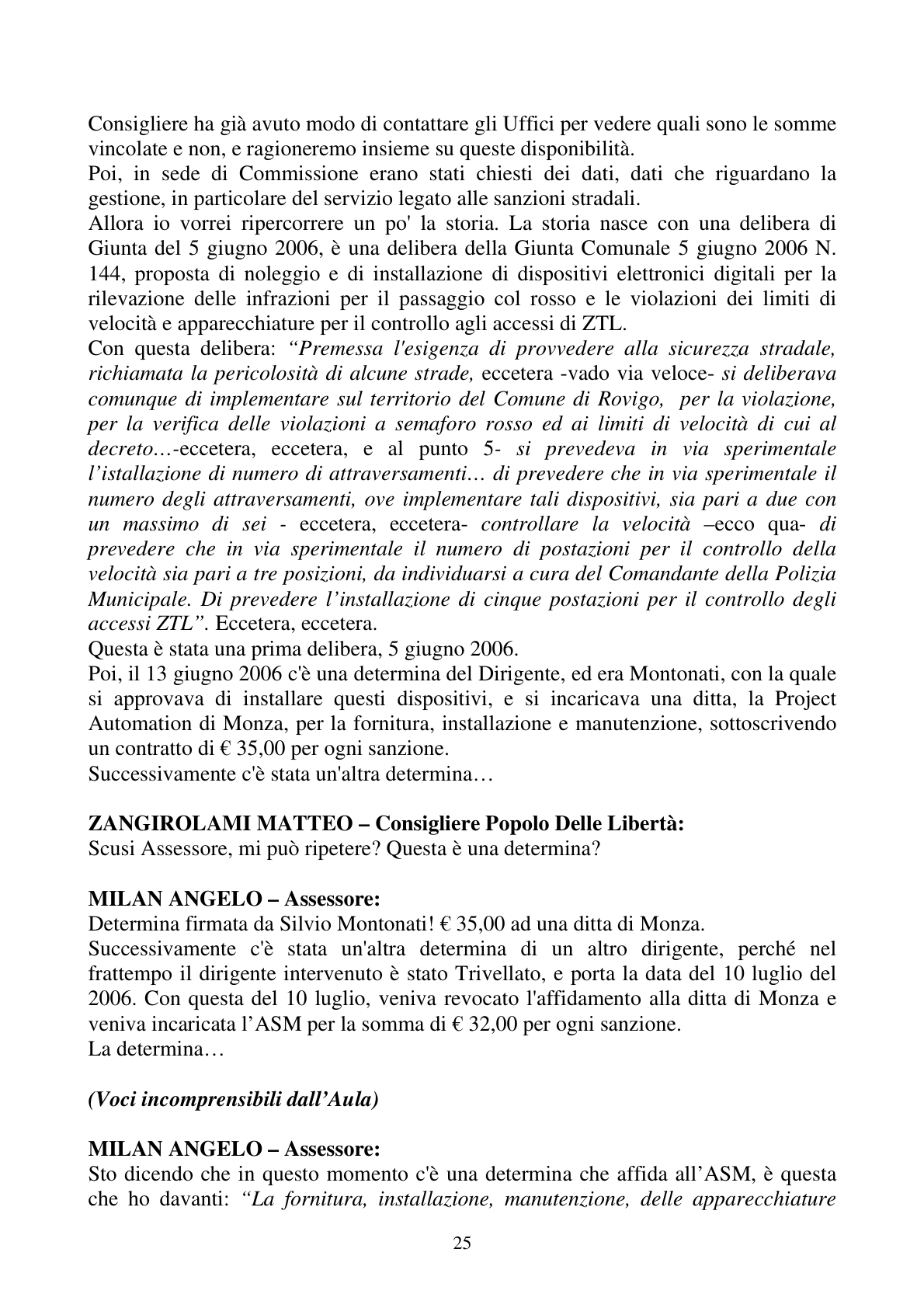 Pagina 25 del verbale