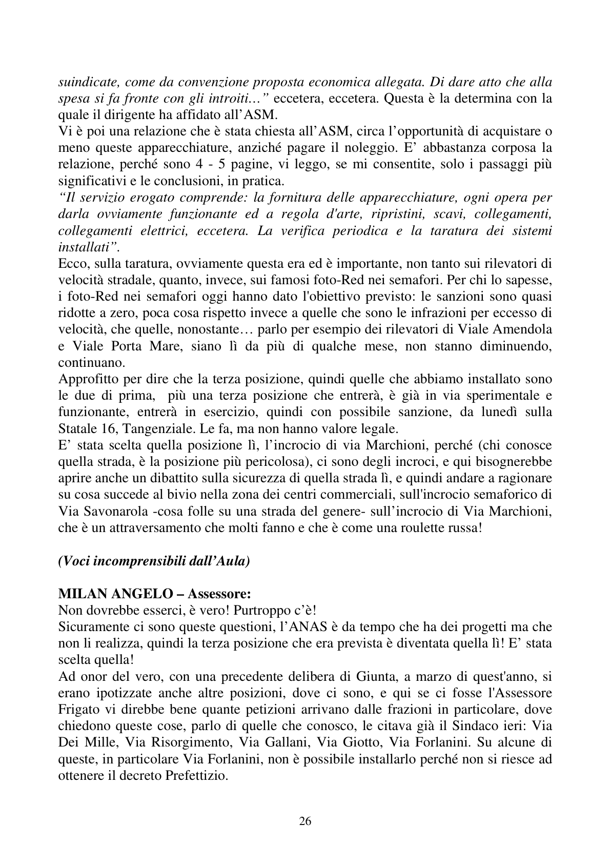 Pagina 26 del verbale