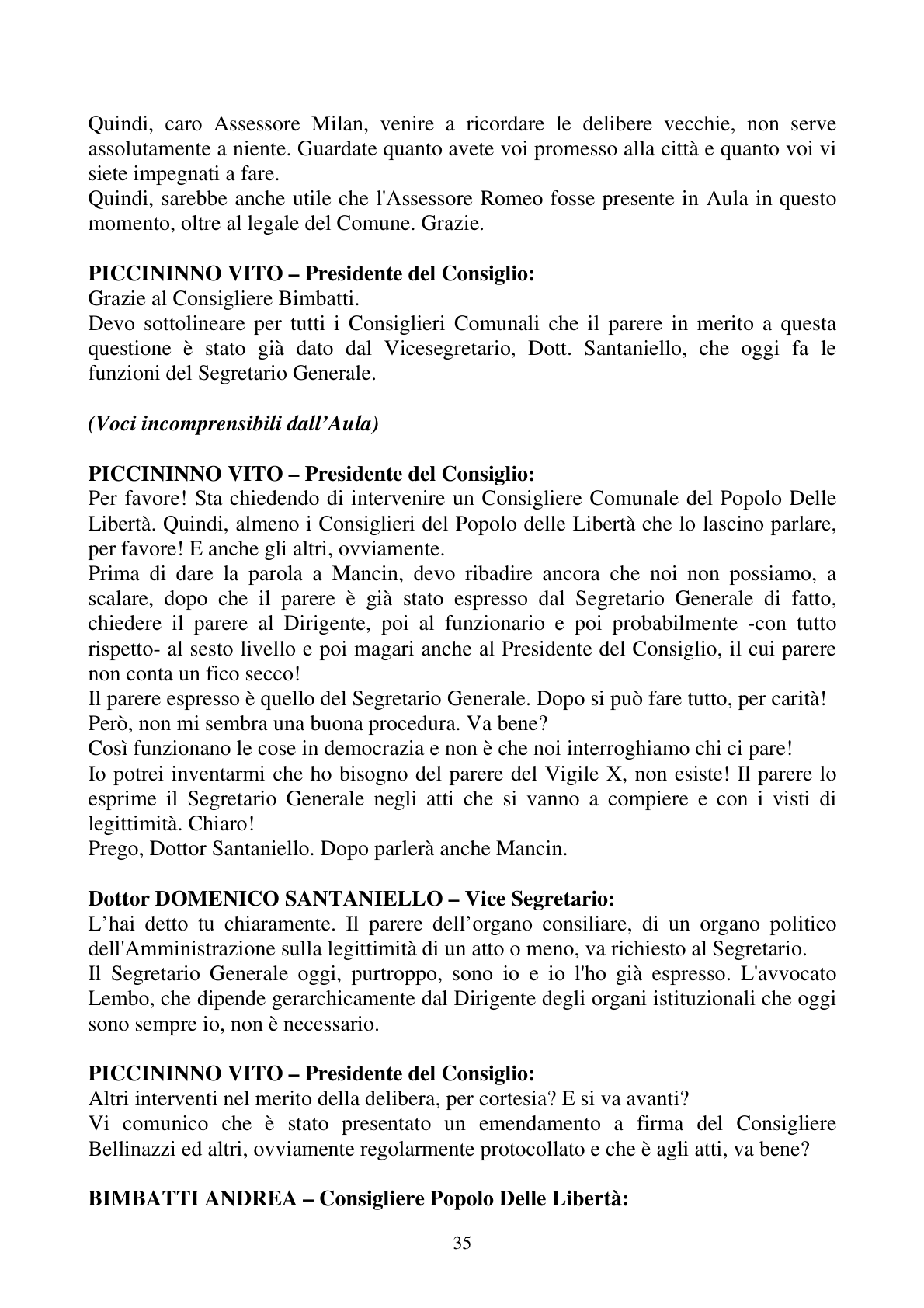Pagina 35 del verbale