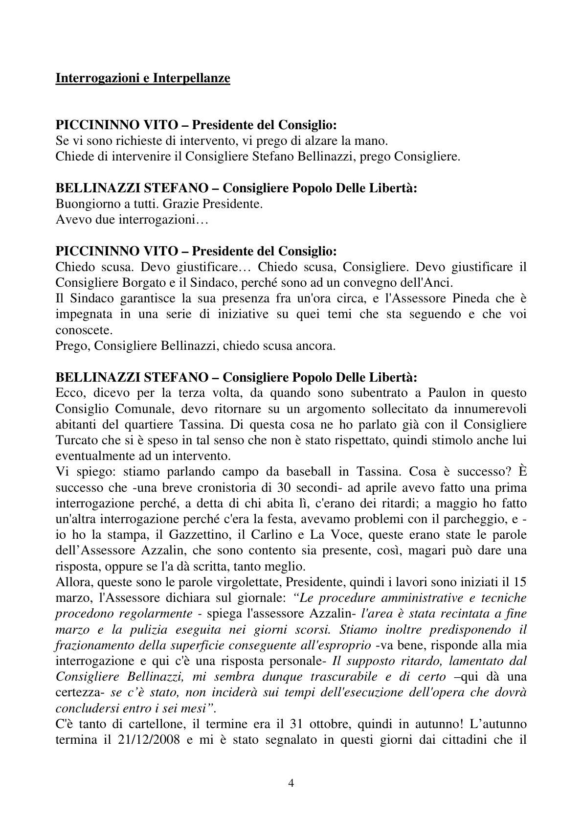 Pagina 4 del verbale